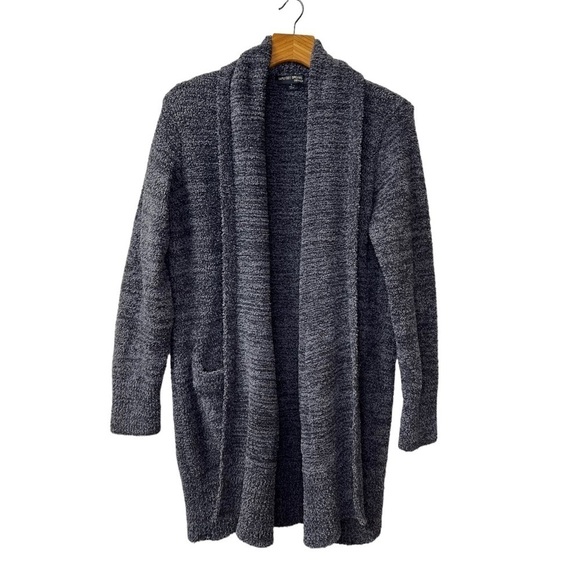 Barefoot Dreams CozyChic Cali Cardi Cardigan Heather Blue Size S - Picture 1 of 8